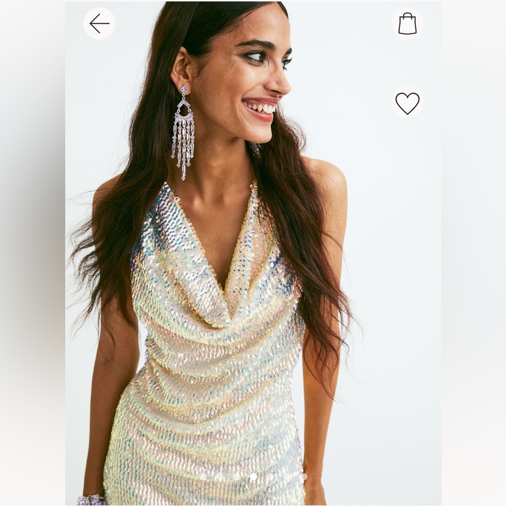 Sequined party dress, NWT, Small!